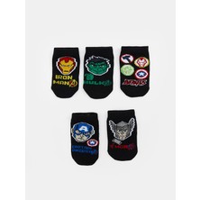 Lc Waikiki Yeni Sezon Hulk Desenli Erkek Cocuk Patik Corap 5'li - S5BA41Z4
