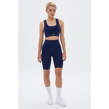 Oishii Sakura Çift Kat Spor Bra Lacivert
