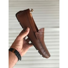 Yeni Sezon Hakiki Deri Günlük Loafer Geçme Rok