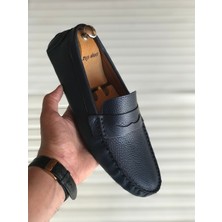 Yeni Sezon Hakiki Deri Günlük Loafer Geçme Rok