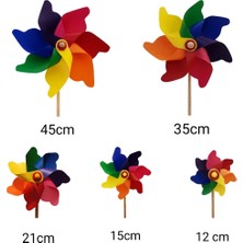 Rüzgar Gülü Çap 12CM - 7 Kanatlı Oyuncak Rüzgar Gülü