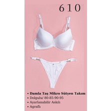 Murays Kadın Damla Taş Mikro Sütyen Takım