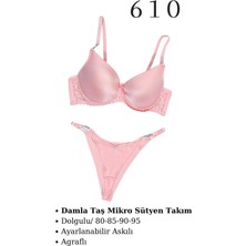Murays Kadın Damla Taş Mikro Sütyen Takım