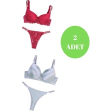 Murays Kadın 2 Li Taşlı Sütyen Takım