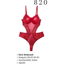 Murays Kadın Deri Body Suit