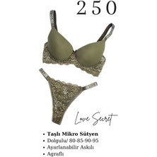 Murays Kadın Taşlı Mikro Sütyen Takım