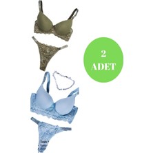 Murays Kadın 2 Li Taşlı Sütyen Takım