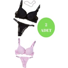 Murays Kadın 2 Li Taşlı Sütyen Takım