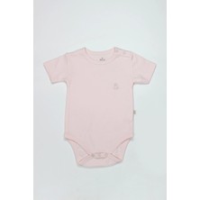 Bistyle Organik Natural Basic Style Yarım Kol Body BS17103 Pembe