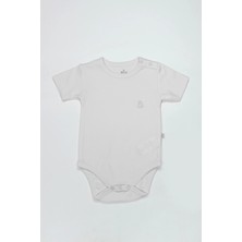 Bistyle Organik Natural Basic Style Yarım Kol Body BS17103 Beyaz