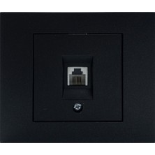 15 Adet Ovivo Grano Siyah Numeris Telefon Prizi Çerçeve Dahildir 15'li Paket