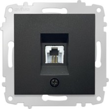 Ovivo Grano Siyah Numeris Telefon Prizi Çerçevesiz