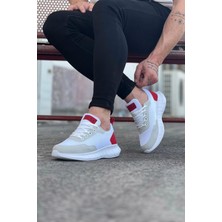Wagoon WG063 Beyaz Kırmızı Triko Erkek Spor Ayakkabı