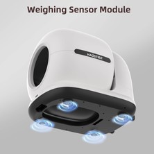 Haustier CB002 Kameralı Akıllı Otomatik Kedi Tuvaleti, App ile Uzaktan Kontrol, 72LT Hazne, 7lt Çöp Haznesi