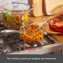 Karaca Amore 7 Parça Borosilikat Cam Tencere Seti