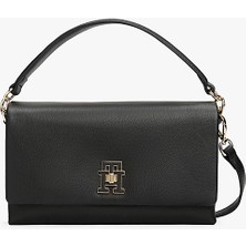 Kadın Th Modern Convertible Crossover Omuz Çantası - Siyah