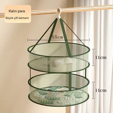 Warm and Cozy Iki Katmanlı Büyük Çamaşır Kurutma Ağı Döşeme Örgü Çanta (Yurt Dışından)