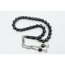 Üçhilal işlemeli Oltu Sıkması Tespih