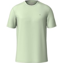 Erkek Supima Pamuk Bisiklet Yaka T-Shirt - Yeşil