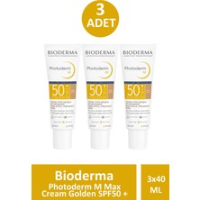Seddar Collection Bioderma Photoderm M Max Cream Golden SPF50 + 40 ml 3 Adet