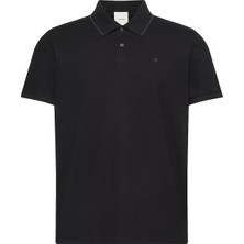 Erkek Ss Refined Pique Klasik Polo T-Shirt - Siyah