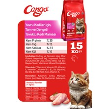 Cango Tavuklu Yavru Kedi Maması 15 Kg