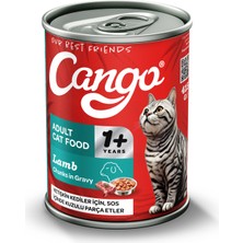 Cango Yetişkin Yaş Kedi Maması Etli 415GR