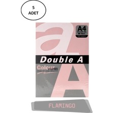 Double A Renkli Fotokopi Kağıdı 5X100 Lü A4 80 gr Flamingo