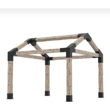 Rwl Kamelya Pergola Bağlantı Seti – 10 Parça Metal Braket | 2.5 mm Kalınlık | 93 mm ve 85 mm