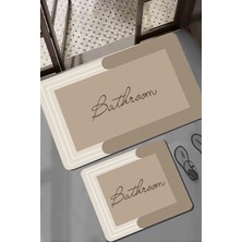 Chilai Home Nakoe 2'li Banyo Paspas Seti Takımı, Kaydırmaz Tabanlı Djtbanyo