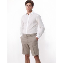 Velvarde /slım Short / Koyu Bej