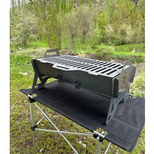 Rwl Katlanabilir Mangal | 50X30 cm Pişirme Alanı | 2 mm Kalınlık | Galvanizli Sac Taşıma Çantalı