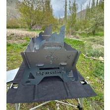 Rwl Katlanabilir Mangal | 50X30 cm Pişirme Alanı | 2 mm Kalınlık | Galvanizli Sac Taşıma Çantalı