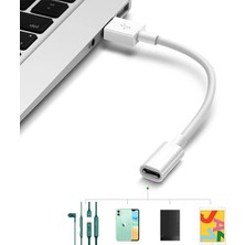Ally USB 2.0 Erkek -Type C 3.1 Dişi Kablo Huawei Freelace USB Şarj KABLOSU-(5775) - NTR8721-8635