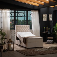 Unimet Leila Kumandalı Hareketli Sandıklı Baza+Başlık+Yatak Seti Gri