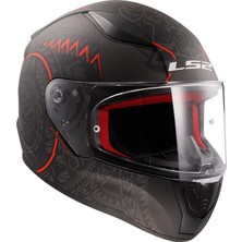 Ls2 Rapid Takaroa 2  - Mat Siyah-Kırmızı - 2xl
