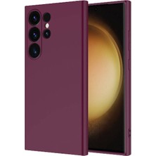 Samsung Galaxy S24 Ultra Kılıf Kamera Korumalı Kadife Iç Kaplama Mat Lansman Kılıf