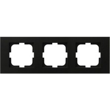 6 Adet Ovivo Grano Siyah Üçlü Çerçeve 6'li