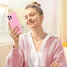 Apple iPhone 13 Pro Kılıf Kamera Korumalı Işıltılı Orta Sertlikte Dayanıklı ve Simli Lüks Shiny