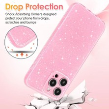 Apple iPhone 13 Pro Kılıf Kamera Korumalı Işıltılı Orta Sertlikte Dayanıklı ve Simli Lüks Shiny