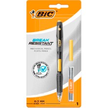 Bic Break Resistant Kırılmaya Dayanıklı Yandan Basmalı Siyah-Sarı Versatil Kalem Seti