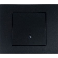 12 Adet Ovivo Grano Siyah Zil Anahtarı Light Çerçeve Dahil 12'li