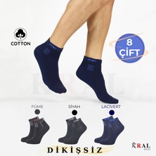 Kral Socks Yeni Sezon Erkek 8 Çift Pamuklu Basic Derbili Çorap