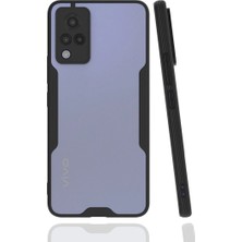 Newface Vivo V21 Kılıf Platin Silikon - Siyah Svlrs