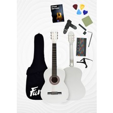 CG-3902WH Klasik Gitar 4/4 Yetişkin Boy Sap Ayarlı Full Set