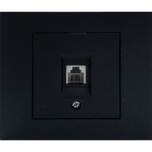 5 Adet Ovivo Grano Siyah Numeris Telefon Prizi Çerçeve Dahil 5'li