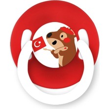 Wee Baby Cool Yuvarlak Uçlu Emzik No:2 Kırmızı Kapibara 6-18 Ay