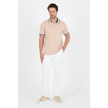 Erkek Amerikan Stil Polo Yaka T-Shirt  Rahat Kesim, Yazlık Spor Tişört 5030