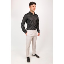 Erkek Regular Fit Normal Kesim Chino Jogger Lastikli Düz Paça Pantolon