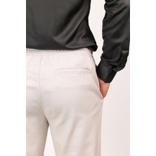 Erkek Regular Fit Normal Kesim Chino Jogger Lastikli Düz Paça Pantolon